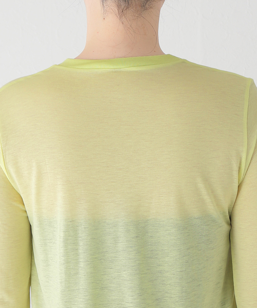 FRAMeWORK(フレームワーク)の「【BASERANGE/ベースレンジ】LONG SLEEVE TEE(Tシャツ/カットソー・レディース・ライトグリーン・FREE)」の7枚目の写真