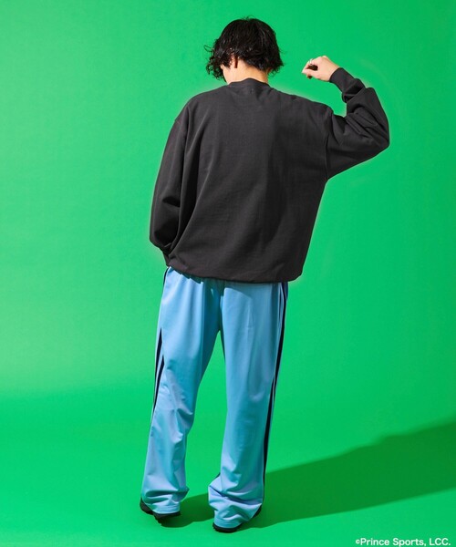 FREAK'S STORE(フリークスストア)の「prince/プリンス prince ベーシック トラックパンツ(その他パンツ・メンズ・ブラック/サックスブルー/グリーン/ホワイト・MEDIUM/LARGE)」の8枚目の写真