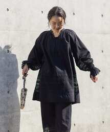 URBAN RESEARCH DOORS | 『セットアップ対応』レースドッキングチュニックブラウス(シャツ/ブラウス)