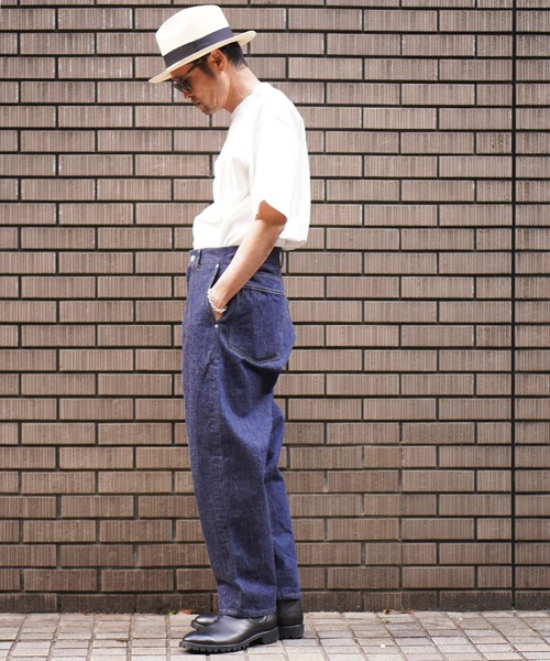 BROOKLYN OVERALL(ブルックリンオーバーオール)の「13OZワイドフィットデニム(デニムパンツ・メンズ・ネイビー・MEDIUM/SMALL/LARGE)」の13枚目の写真