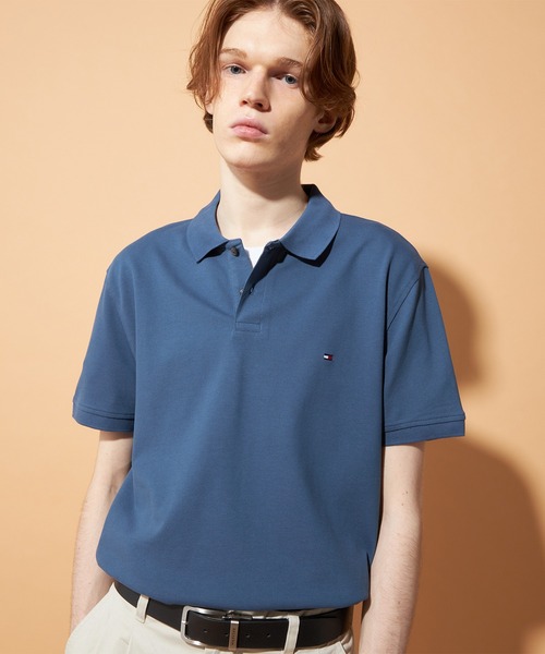 TOMMY HILFIGER（トミーヒルフィガー）の「【Safari掲載】【OCEANS掲載】【ESSENTIALS】レギュラーポロシャツ（ポロシャツ・メンズ・オレンジ/ネイビー/グリーン/ブルー系その他/ピンク/グリーン系1/ブルー/ライトブルー/イエロー/ベージュ/ボルドー/オレンジ系その他/ブルー系その他2・LARGE/X-LARGE/SMALL/MEDIUM）」の8枚目の写真