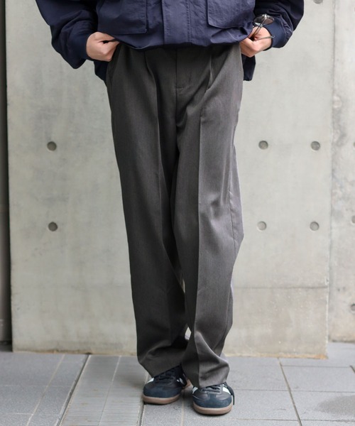SPINNS(スピンズ)の「【サイズ展開あり・ユニセックスで着用可能】テーラードスラックスパンツ(スラックス・メンズ・チャコール/ブラック・L/M/S)」の18枚目の写真