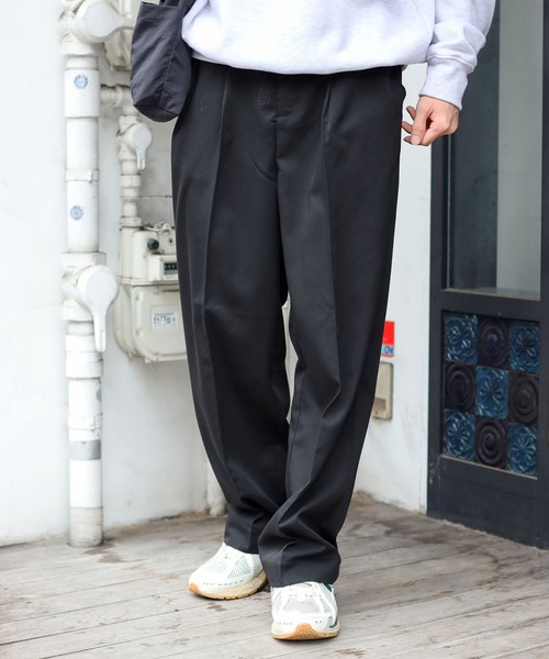 SPINNS(スピンズ)の「【サイズ展開あり・ユニセックスで着用可能】テーラードスラックスパンツ(スラックス・メンズ・チャコール/ブラック・L/M/S)」の12枚目の写真