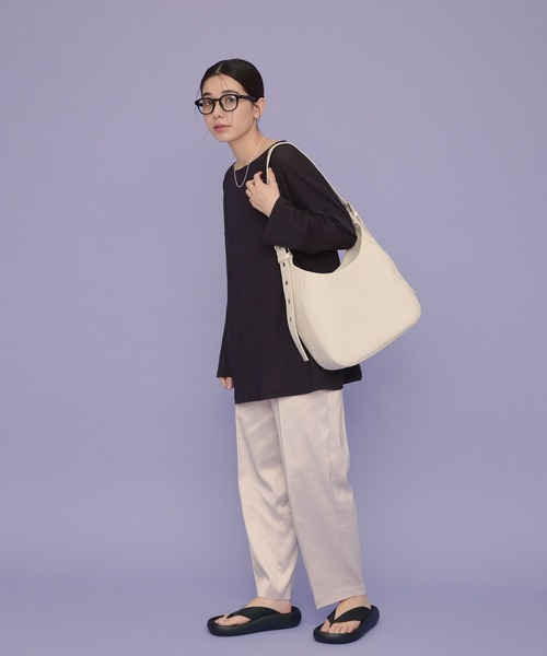 eL（エル）の「【eL】Sheer Loose Tee LS/100528（Tシャツ/カットソー・レディース・ブラック/ホワイト/ライトグリーン/ピンク系その他・FREE）」の15枚目の写真