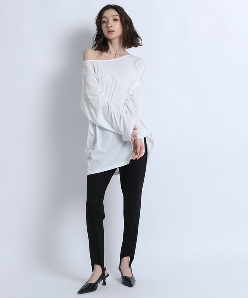 eL】Sheer Loose Tee LS/100528（Tシャツ/カットソー）｜eL