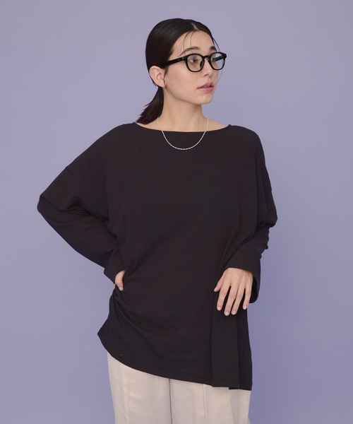 tシャツ 「eL」Sheer Loose Tee LS/100528 レディース eL】Sheer Loose Tee LS/100528（Tシャツ/カットソー）｜eL