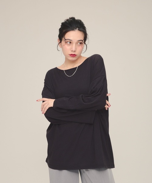 tシャツ 「eL」Sheer Loose Tee LS/100528 レディース tシャツ 「eL」Sheer Loose Tee LS/100528 レディース