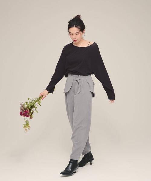 eL】Sheer Loose Tee LS/100528（Tシャツ/カットソー）｜eL