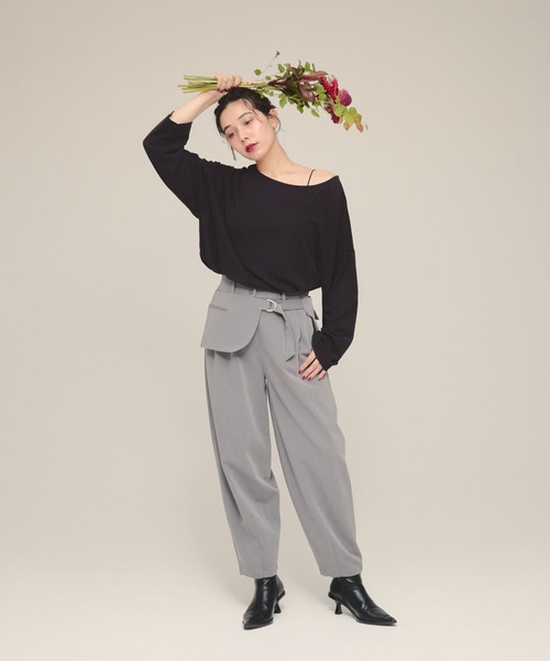 tシャツ 「eL」Sheer Loose Tee LS/100528 レディース tシャツ 「eL」Sheer Loose Tee LS/100528 レディース