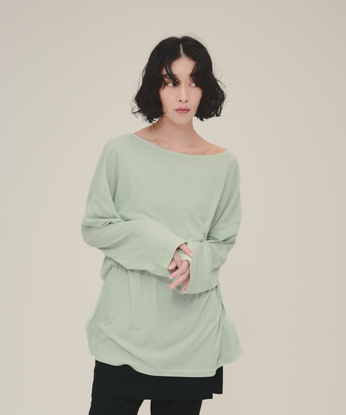 eL】Sheer Loose Tee LS/100528（Tシャツ/カットソー）｜eL