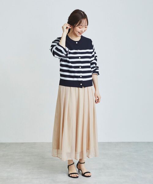 le.coeur blanc（ルクールブラン）の「パールボタンボリュームスリーブカーディガン（カーディガン/ボレロ・レディース・ホワイト系その他2/ブルー系その他4/イエロー系その他・38）」の15枚目の写真