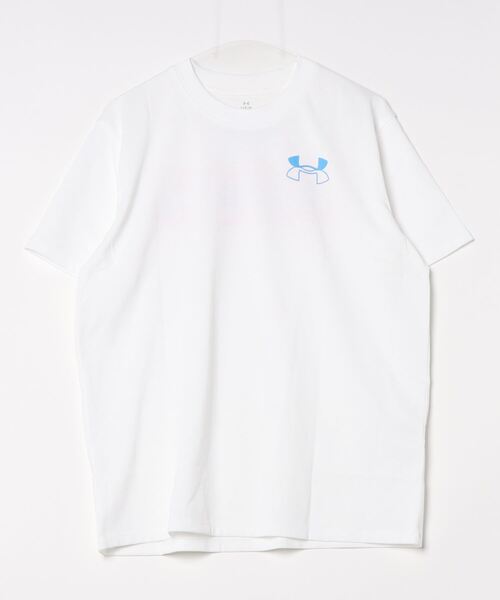 UNDER ARMOUR(アンダーアーマー)の「【別注】アンダーアーマー UAヘビーウェイト オーバーサイズ バックプリント ショートスリーブTシャツ 限定コラボ(Tシャツ/カットソー・レディース・ホワイト/ラベンダー/ブラック・S/M/L/XL)」の1枚目の写真