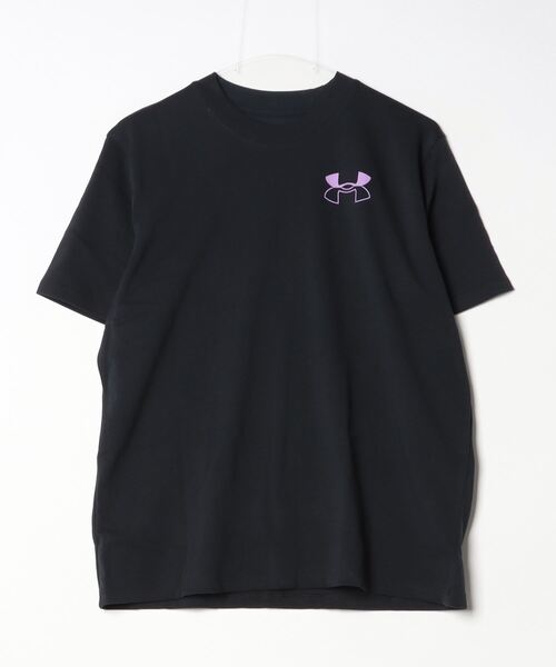 UNDER ARMOUR(アンダーアーマー)の「【別注】アンダーアーマー UAヘビーウェイト オーバーサイズ バックプリント ショートスリーブTシャツ 限定コラボ(Tシャツ/カットソー・レディース・ホワイト/ラベンダー/ブラック・S/M/L/XL)」の2枚目の写真