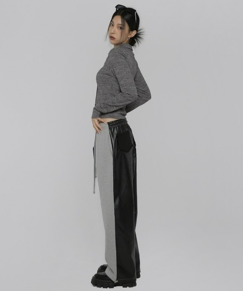 BLACKUP（ブラックアップ）の「[MADE] ミックスカラークロップシャツ（シャツ/ブラウス・レディース・ブルー/ブラック/グレー・FREE）」の6枚目の写真