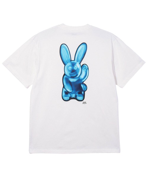 X-girl(エックスガール)の「GUMMY BUNNIES S/S TEE(Tシャツ/カットソー・レディース・ブラック/ホワイト・S/M/L/XL)」の1枚目の写真