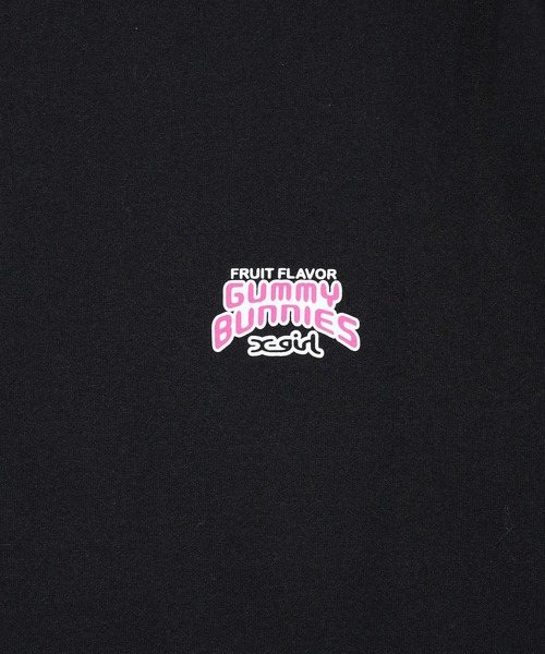 X-girl(エックスガール)の「GUMMY BUNNIES S/S TEE(Tシャツ/カットソー・レディース・ブラック/ホワイト・S/M/L/XL)」の6枚目の写真