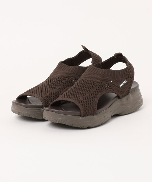 moz（モズ）の「moz(モズ)厚底ニットスポーツサンダル（サンダル・レディース・ベージュ/グレー/ブラック/アイボリー/ライトブルー/ダークブラウン・S/M/L/LL）」の3枚目の写真