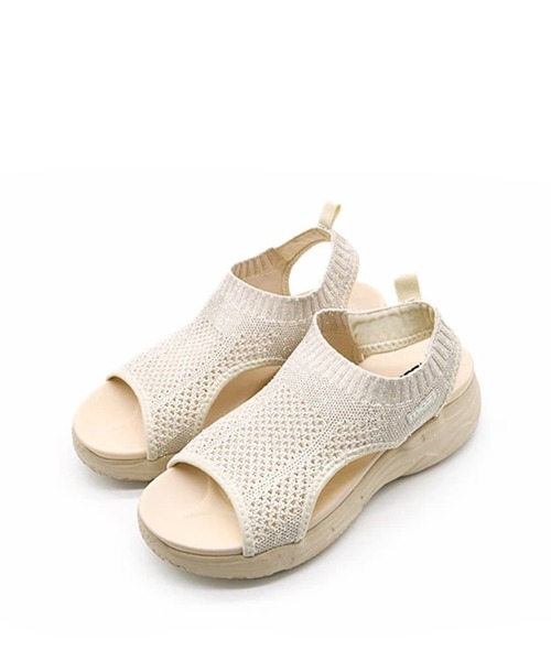 moz（モズ）の「moz(モズ)厚底ニットスポーツサンダル（サンダル・レディース・ベージュ/グレー/ブラック/アイボリー/ライトブルー/ダークブラウン・S/M/L/LL）」の21枚目の写真