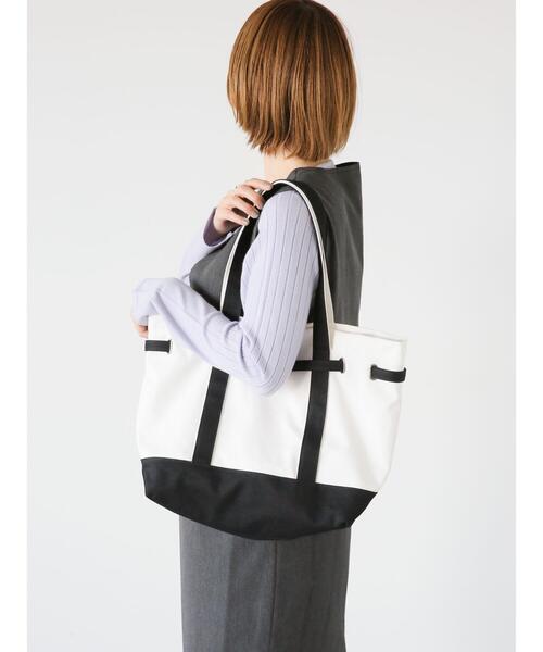 Lugnoncure（ルノンキュール）の「キャンバストートバッグ（ハンドバッグ・レディース・ベージュ/ブラック・F）」の15枚目の写真