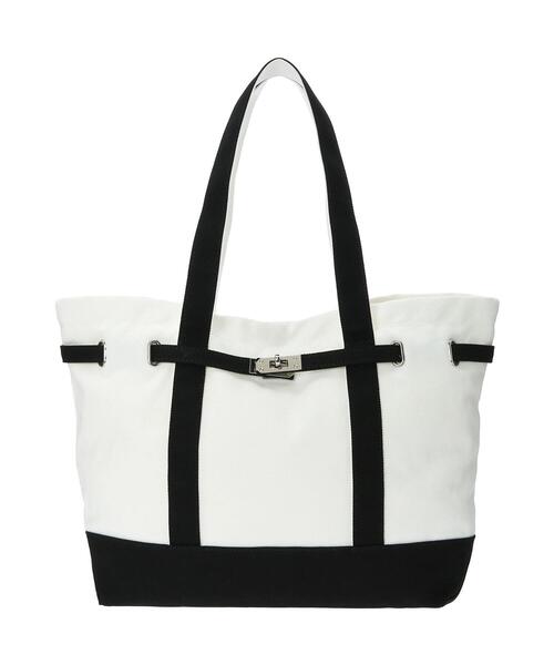 Lugnoncure（ルノンキュール）の「キャンバストートバッグ（ハンドバッグ・レディース・ベージュ/ブラック・F）」の6枚目の写真