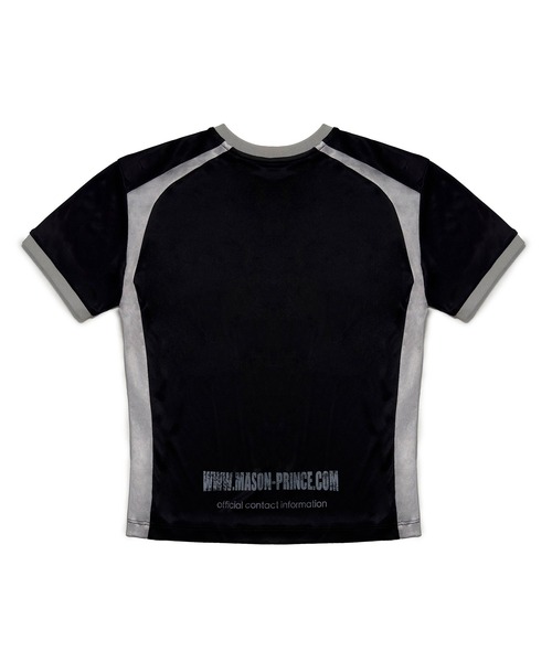 MASONPRINCE ナンバープリント スポーツレーシング 綿 Ｔシャツ セール】オーバーサイズ ナンバリングデザイン ゲームシャツ T