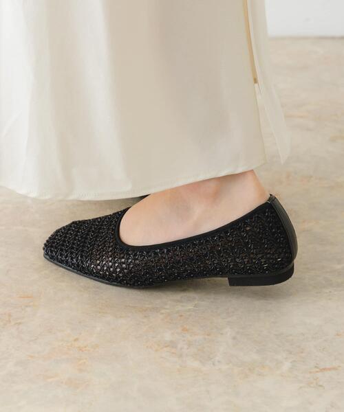 RODE SKO（ロデスコ）の「『MADE IN JAPAN』スクエアメッシュフラットシューズ（その他シューズ・レディース・アイボリー/ブラック/ベージュ・36/37/38）」の9枚目の写真