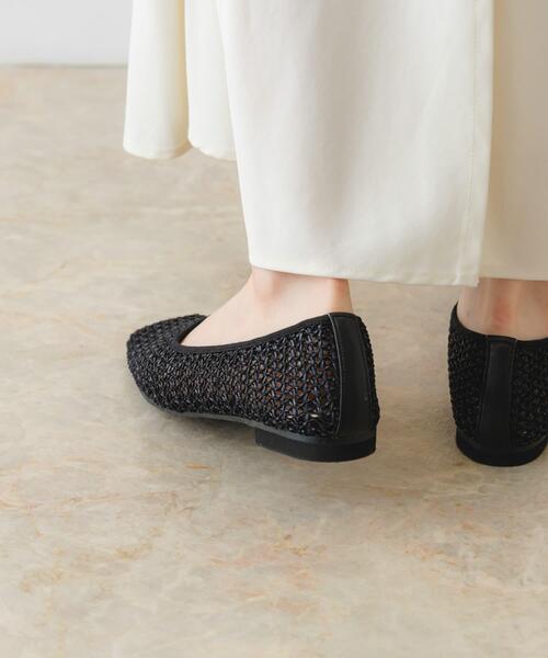 RODE SKO（ロデスコ）の「『MADE IN JAPAN』スクエアメッシュフラットシューズ（その他シューズ・レディース・アイボリー/ブラック/ベージュ・36/37/38）」の10枚目の写真