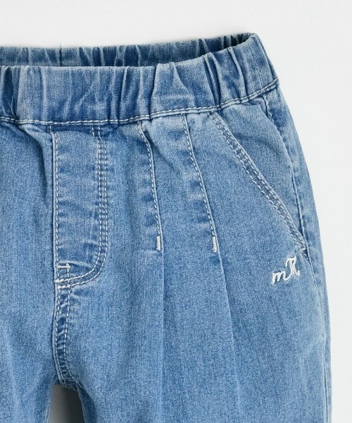 moimoln（モイモルン）の「ダーリン9分丈デニムパンツ（デニムパンツ・キッズ・インディゴブルー・100cm/110cm/120cm/130cm）」の4枚目の写真