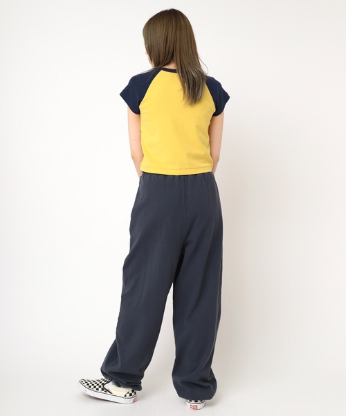 RNA(アールエヌエー)の「M2236 3匹の熊ちびラグランT(Tシャツ/カットソー・レディース・マスタード/ホワイト/ホワイト×ネイビー・MEDIUM)」の10枚目の写真