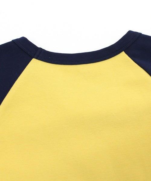 RNA(アールエヌエー)の「M2236 3匹の熊ちびラグランT(Tシャツ/カットソー・レディース・マスタード/ホワイト/ホワイト×ネイビー・MEDIUM)」の8枚目の写真