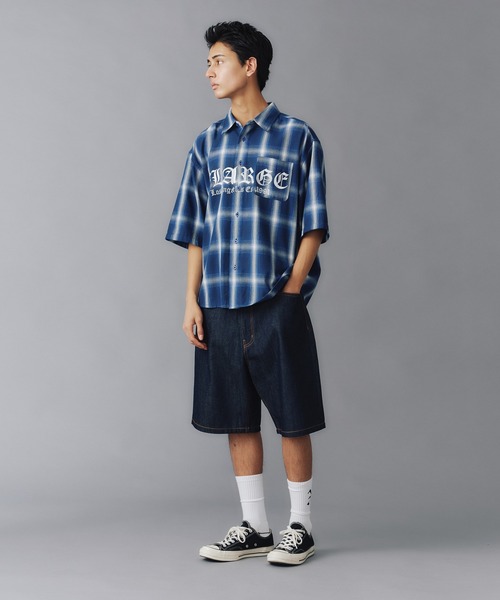 XLARGE(エクストララージ)の「OG DENIM SHORT PANTS(デニムパンツ・メンズ・ブラック/インディゴブルー・30inch/32inch/34inch/36inch)」の15枚目の写真