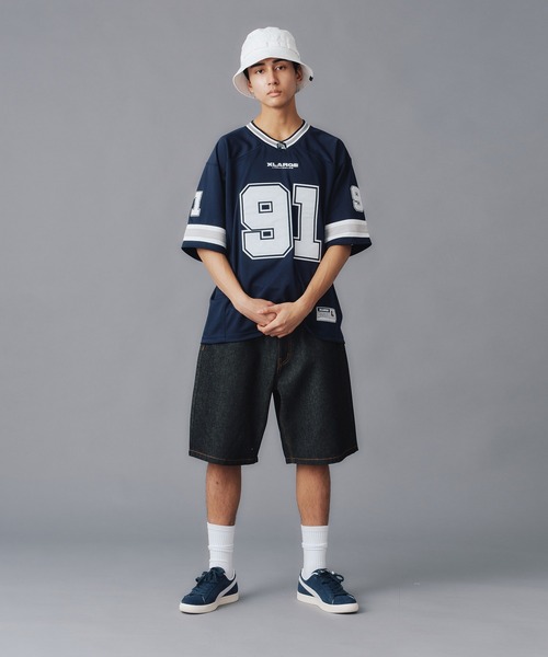 XLARGE(エクストララージ)の「OG DENIM SHORT PANTS(デニムパンツ・メンズ・ブラック/インディゴブルー・30inch/32inch/34inch/36inch)」の17枚目の写真
