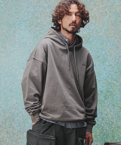 mpa3425- One Point Embroidered Laidback Hoodie パーカー（パーカー
