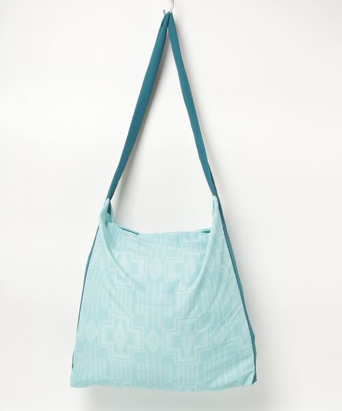 PENDLETON（ペンドルトン）の「【 PENDLETON / ペンドルトン 】 2way リップストップ素材 ショルダー トート バッグ 大容量 L（トートバッグ・メンズ・ターコイズブルー/オフホワイト/ブラック・FREE）」の7枚目の写真