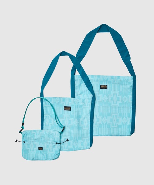 PENDLETON（ペンドルトン）の「【 PENDLETON / ペンドルトン 】 2way リップストップ素材 ショルダー トート バッグ 大容量 L（トートバッグ・メンズ・ターコイズブルー/オフホワイト/ブラック・FREE）」の16枚目の写真