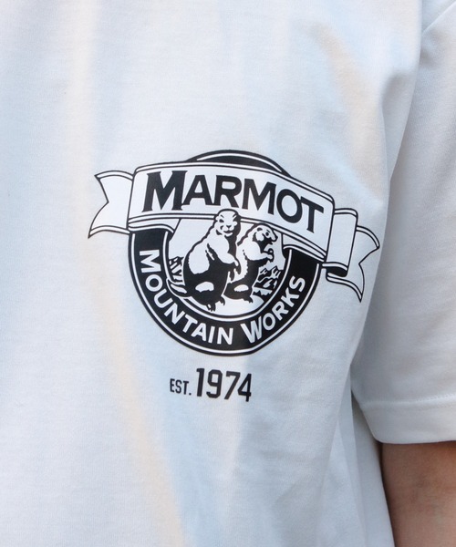 MARMOT(マーモット)の「Marmot/マーモット マーモットTEE Marmots-T(Tシャツ/カットソー・メンズ・ホワイト/グレー/ブラック・M/L/XL)」の7枚目の写真
