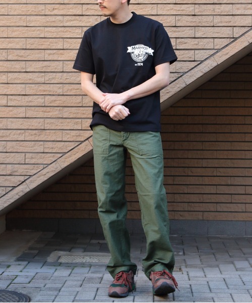 MARMOT(マーモット)の「Marmot/マーモット マーモットTEE Marmots-T(Tシャツ/カットソー・メンズ・ホワイト/グレー/ブラック・M/L/XL)」の12枚目の写真