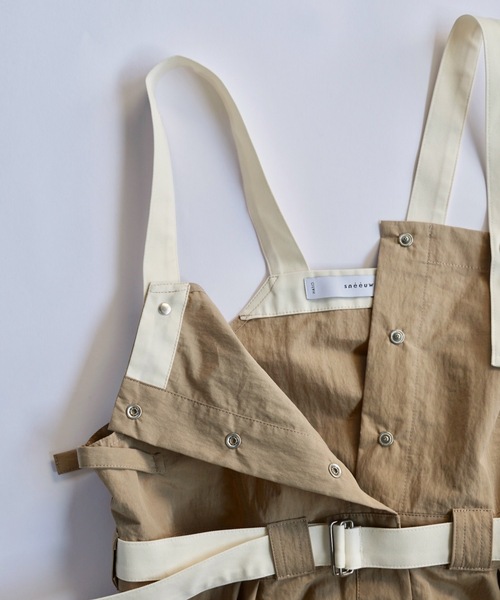 sneeuw(スニュウ)の「サロペット(サロペット/オーバーオール・レディース・パープル/ベージュ・ONESIZE)」の11枚目の写真