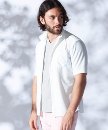 シアーマイクロチェックシャツ