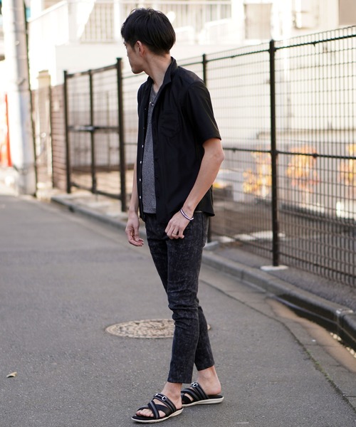 HIDEAWAYS NICOLE（ハイダウェイニコル）の「シアーマイクロチェックシャツ（シャツ/ブラウス・メンズ・ブラック/ブルーグリーン/オフホワイト・MEDIUM/LARGE/X-LARGE）」の22枚目の写真