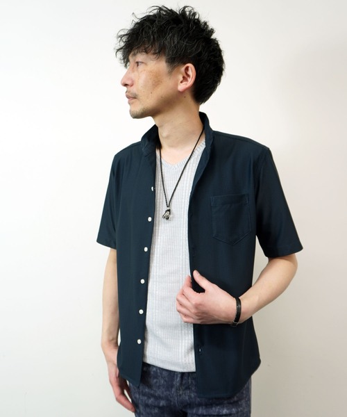 HIDEAWAYS NICOLE（ハイダウェイニコル）の「シアーマイクロチェックシャツ（シャツ/ブラウス・メンズ・ブラック/ブルーグリーン/オフホワイト・MEDIUM/LARGE/X-LARGE）」の20枚目の写真