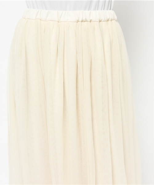 earth music&ecology（アースミュージックアンドエコロジー）の「裾レースチュールミディスカート（スカート・レディース・ネイビー/アイボリー/ピンクベージュ・FREE）」の15枚目の写真