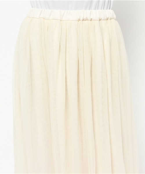 earth music&ecology（アースミュージックアンドエコロジー）の「裾レースチュールミディスカート（スカート・レディース・ネイビー/アイボリー/ピンクベージュ・FREE）」の16枚目の写真