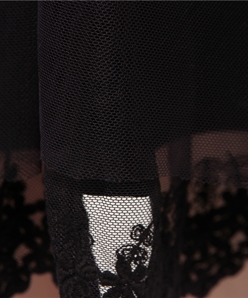 earth music&ecology（アースミュージックアンドエコロジー）の「裾レースチュールミディスカート（スカート・レディース・ネイビー/アイボリー/ピンクベージュ・FREE）」の8枚目の写真