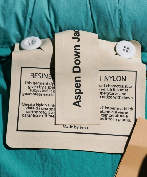 Ten-C（テンシー）の「TEN C / テンシー ASPEN DOWN JACKET アスペンダウンジャケット (TC-J1319)（ダウンジャケット/コート・メンズ・ターコイズブルー・LARGE/MEDIUM）」の13枚目の写真