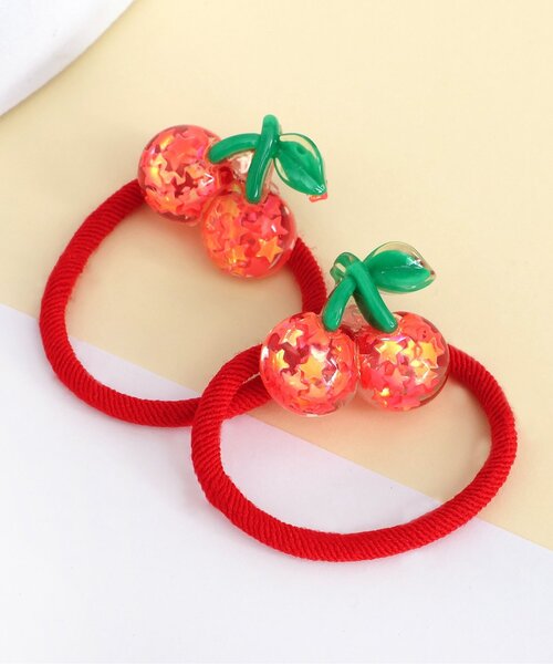 エジプト　ヘアゴム2個セット　べっこう　ガラス　ラクダ エジプト ヘアゴム2個セット べっこう ガラス ラクダ フルーツ