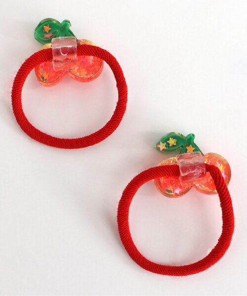 apres les cours（アプレレクール）の「フルーツヘアゴム2個セット（ヘアゴム・キッズ・ピンク/レッド・FREE）」の9枚目の写真