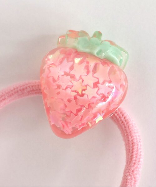 apres les cours（アプレレクール）の「フルーツヘアゴム2個セット（ヘアゴム・キッズ・ピンク/レッド・FREE）」の3枚目の写真