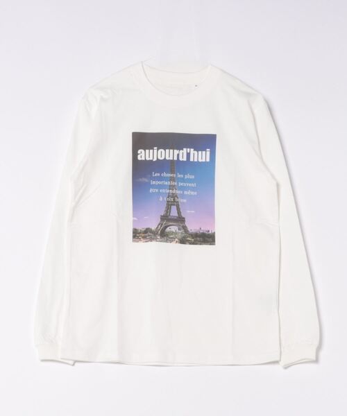 PREFERIR(プレフェリール)の「プリント 長袖 Tシャツ ロンT(エッフェル塔プリント)(Tシャツ/カットソー・レディース・ブラック/ブルー・MEDIUM)」の11枚目の写真