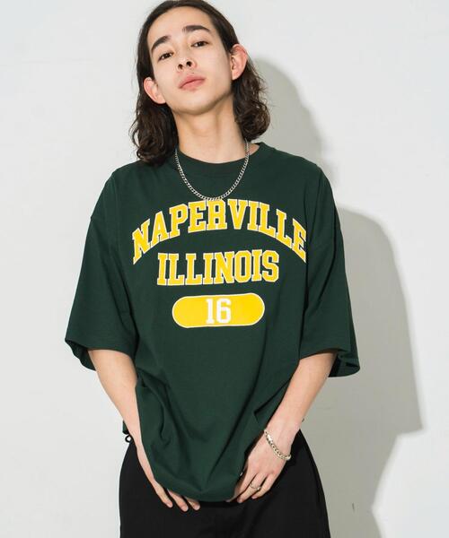 WEGO(ウィゴー)の「WEGO/アクセ付きグラフィックT(Tシャツ/カットソー・メンズ・グリーン/ホワイト/ブラック/ブラック系その他/ホワイト系その他・MEDIUM/LARGE)」の5枚目の写真